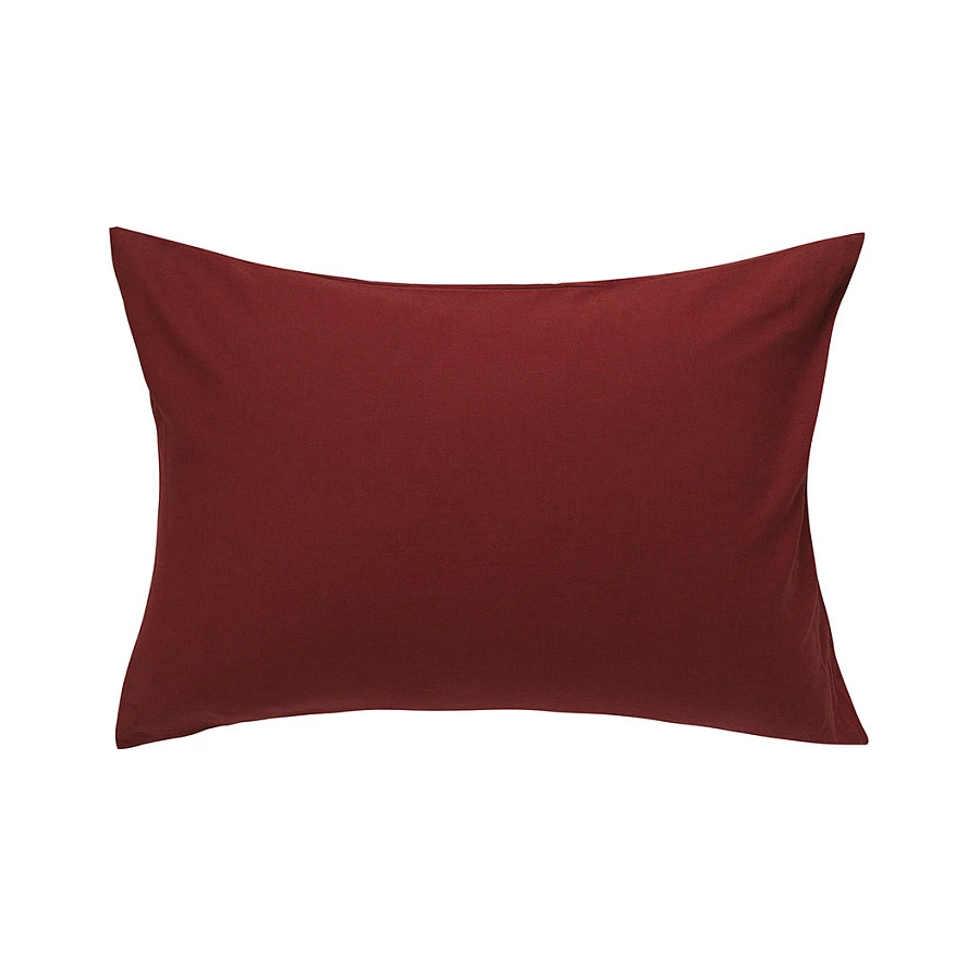 Набор из двух наволочек Tkano Essential 50х70 см, 55% лен, 45% хлопок, цвета копченой паприки