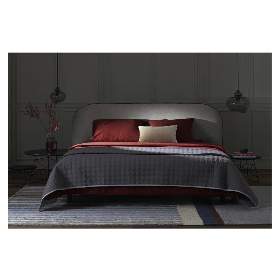 Набор из двух наволочек Tkano Essential 70х70 см, лен, хлопок, бордовый, цвета копченой паприки