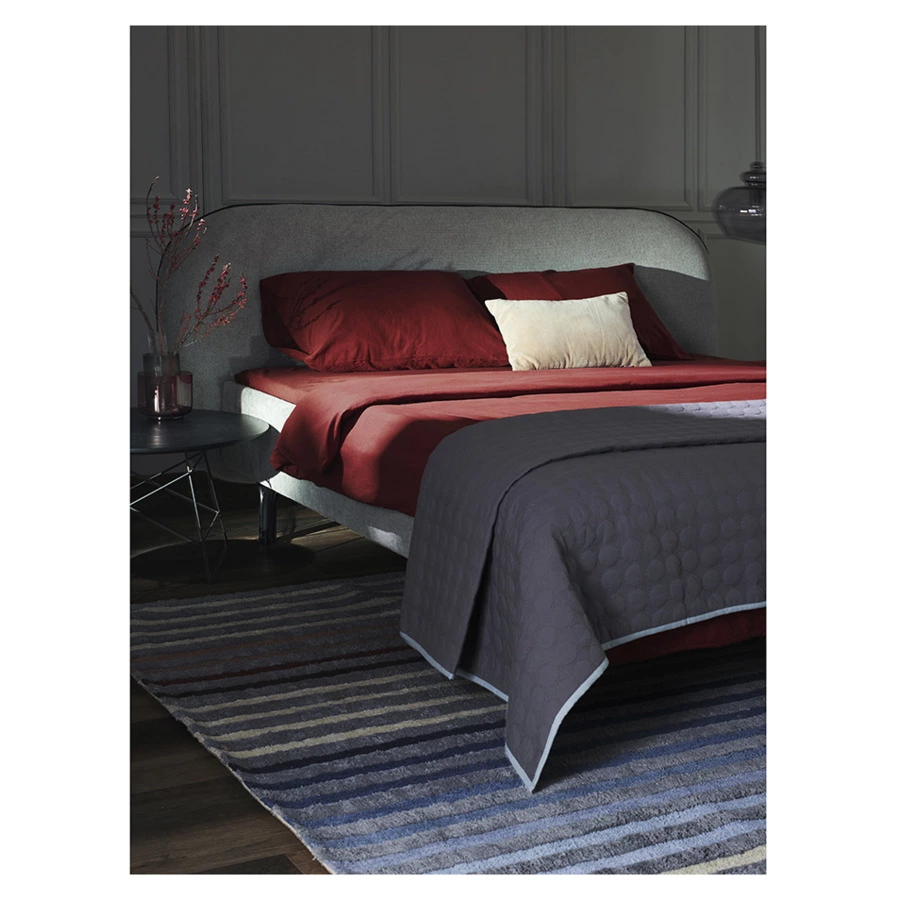 Набор из двух наволочек Tkano Essential 70х70 см, лен, хлопок, бордовый, цвета копченой паприки