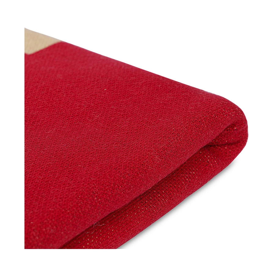 Плед Tkano Cultural Heritage Башкирский орнамент 130х180 см, 100% хлопок, красный