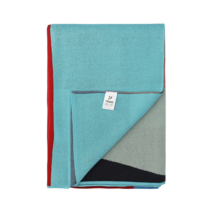 Плед Tkano Cultural Heritage Нанайский орнамент 130х180 см, 100% хлопок, мультиколор