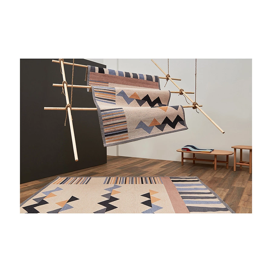 Плед Tkano Cultural Heritage Нанайский орнамент 130х180 см, 100% хлопок, мультиколор