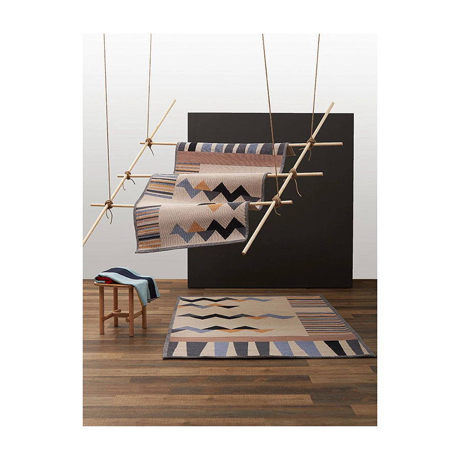 Плед Tkano Cultural Heritage Нанайский орнамент 130х180 см, 100% хлопок, мультиколор