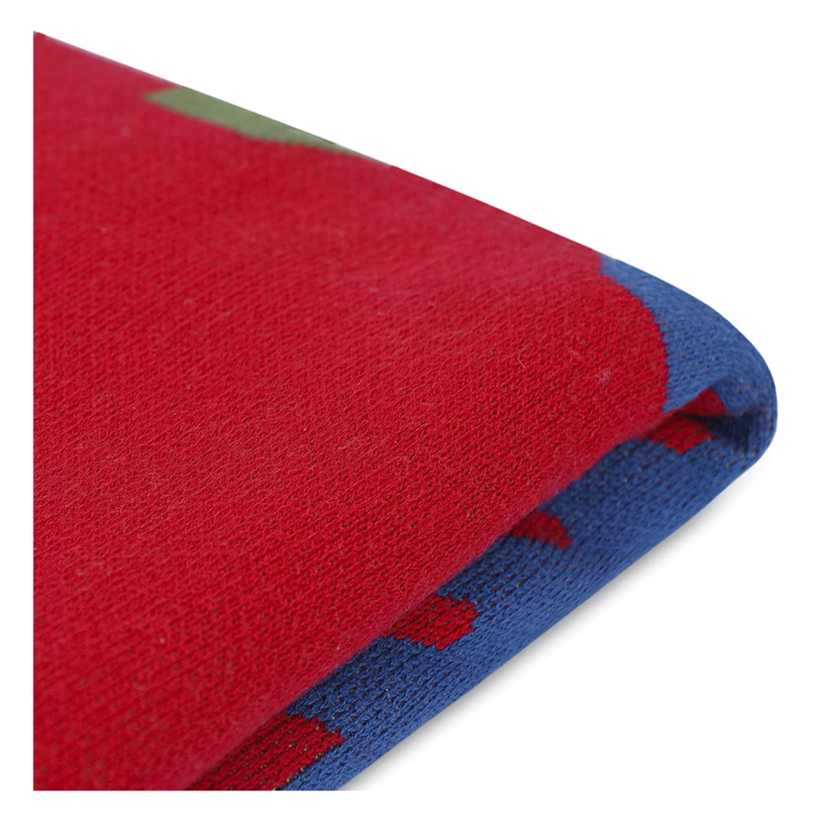 Плед Tkano Cultural Heritage Чувашский орнамент 130х180 см, 100% хлопок, красный