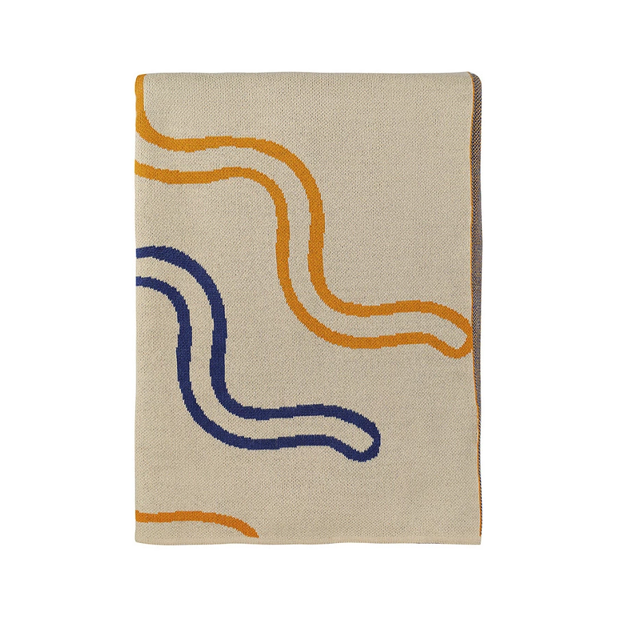 Плед Tkano Cultural Heritage Эвенский орнамент 130х180 см, 100% хлопок, мультиколор