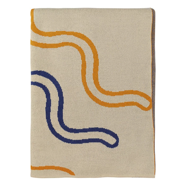 Плед Tkano Cultural Heritage Эвенский орнамент 130х180 см, 100% хлопок, мультиколор