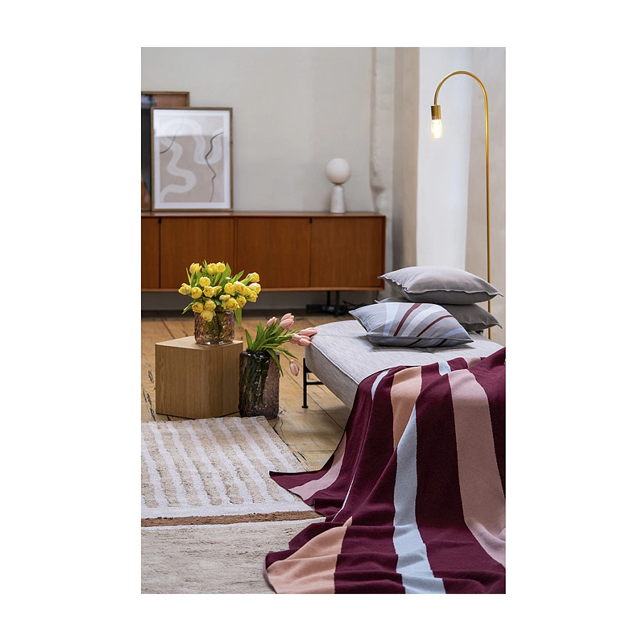 Плед Tkano Terra Tulip field 130х180 см, 100% хлопок, мультиколор