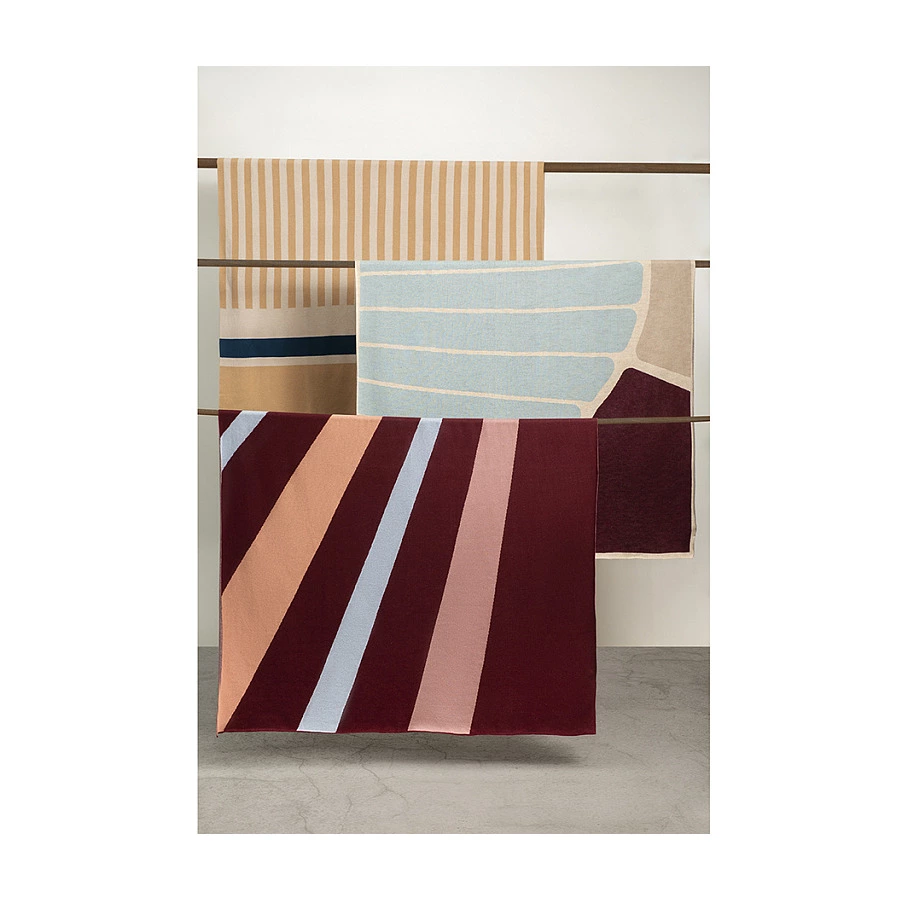 Плед Tkano Terra Tulip garden 130х180 см, 100% хлопок, мультиколор