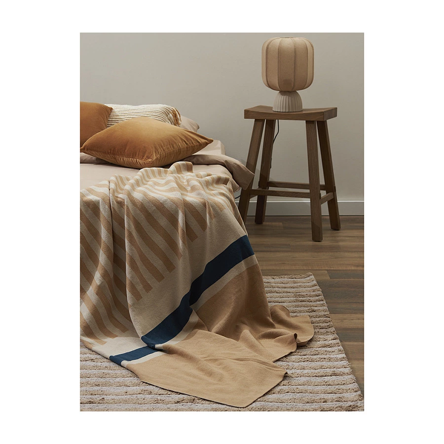 Плед Tkano Terra Tulip garden 130х180 см, 100% хлопок, мультиколор