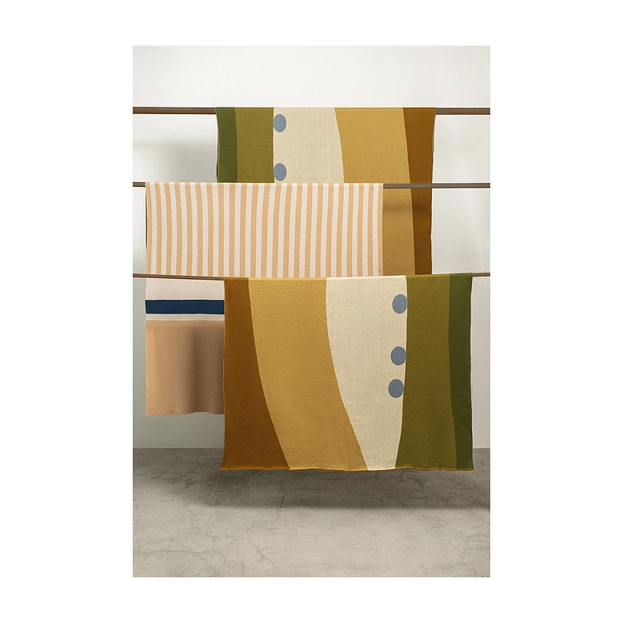 Плед Tkano Terra Tulip garden 130х180 см, 100% хлопок, мультиколор