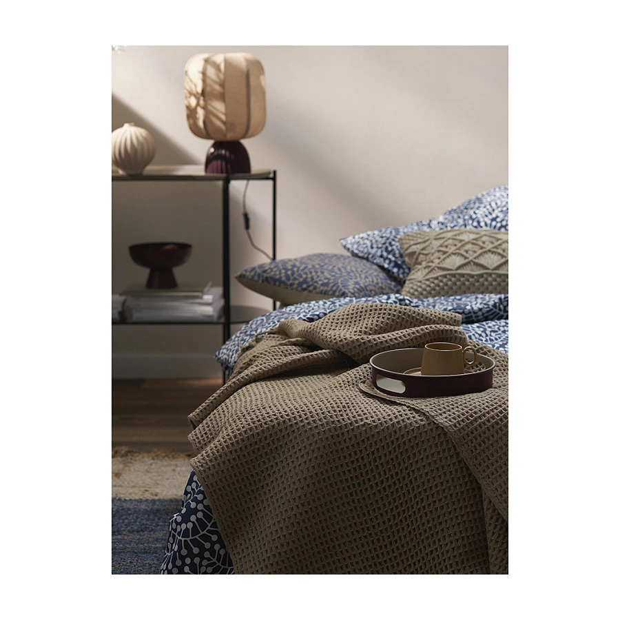 Плед Tkano Essential 130х180 см, 100% шерсть, бежевый