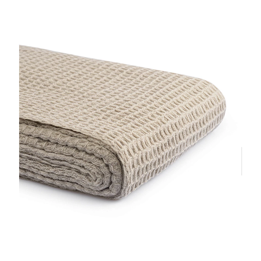 Плед Tkano Essential 130х180 см, 100% шерсть, бежевый