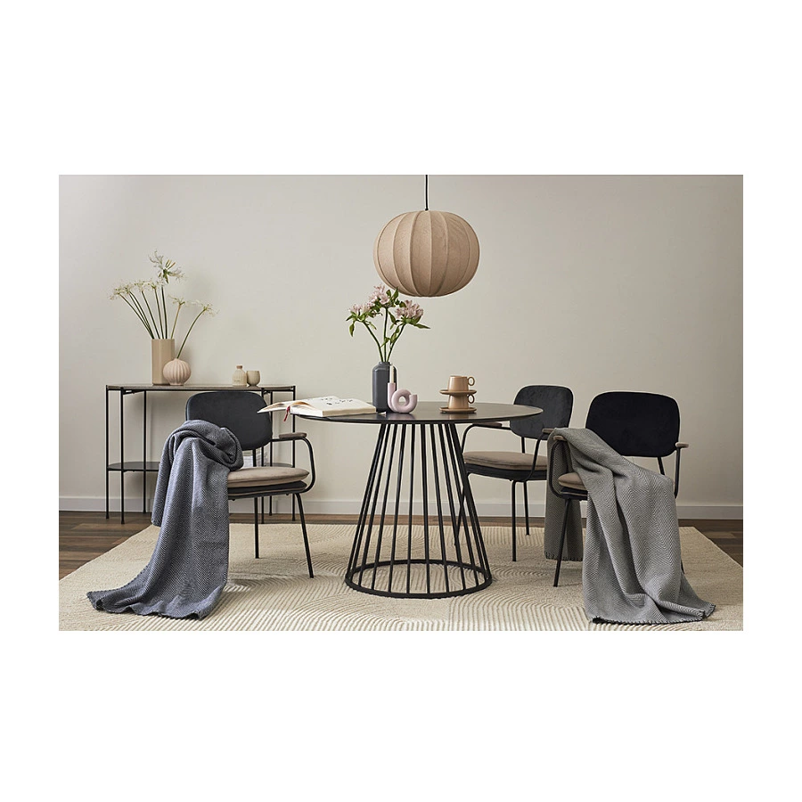 Плед Tkano Essential 130х180 см, 100% шерсть мериноса, серый