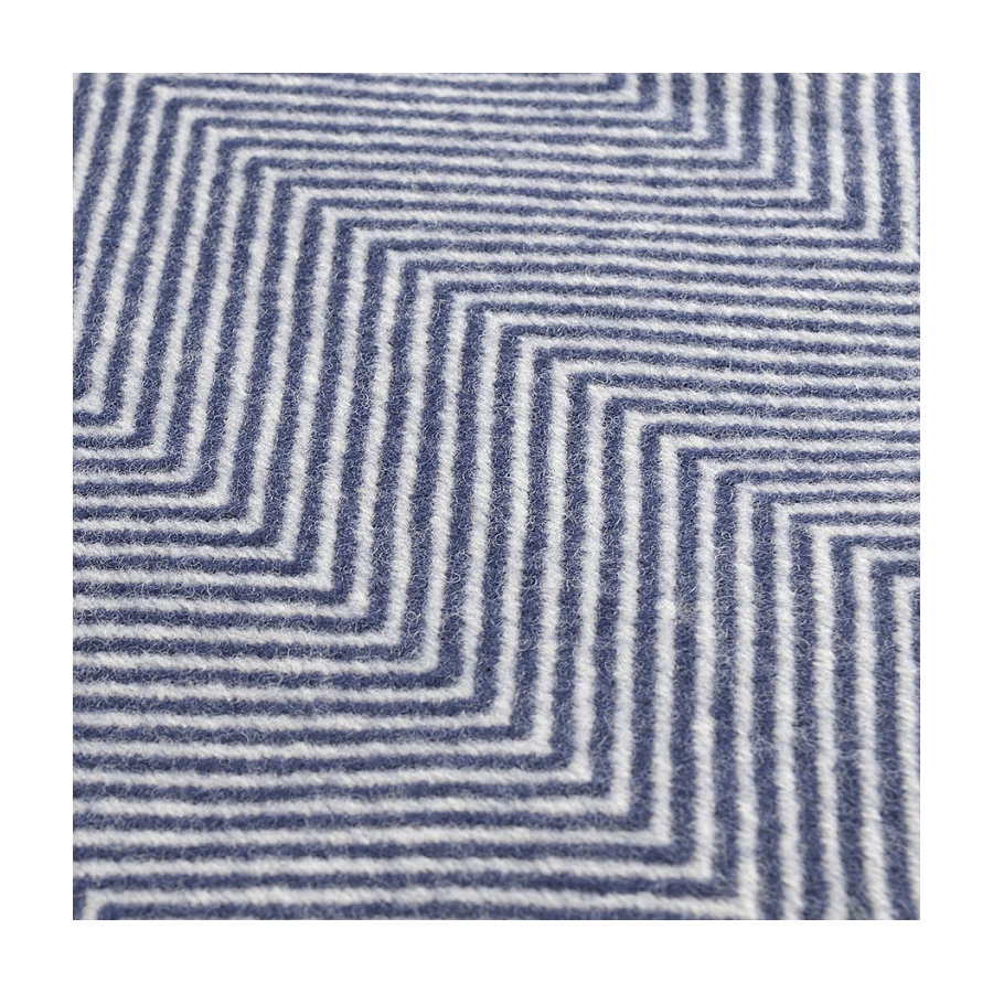 Плед Tkano Essential 130х180 см, 100% шерсть мериноса, синий