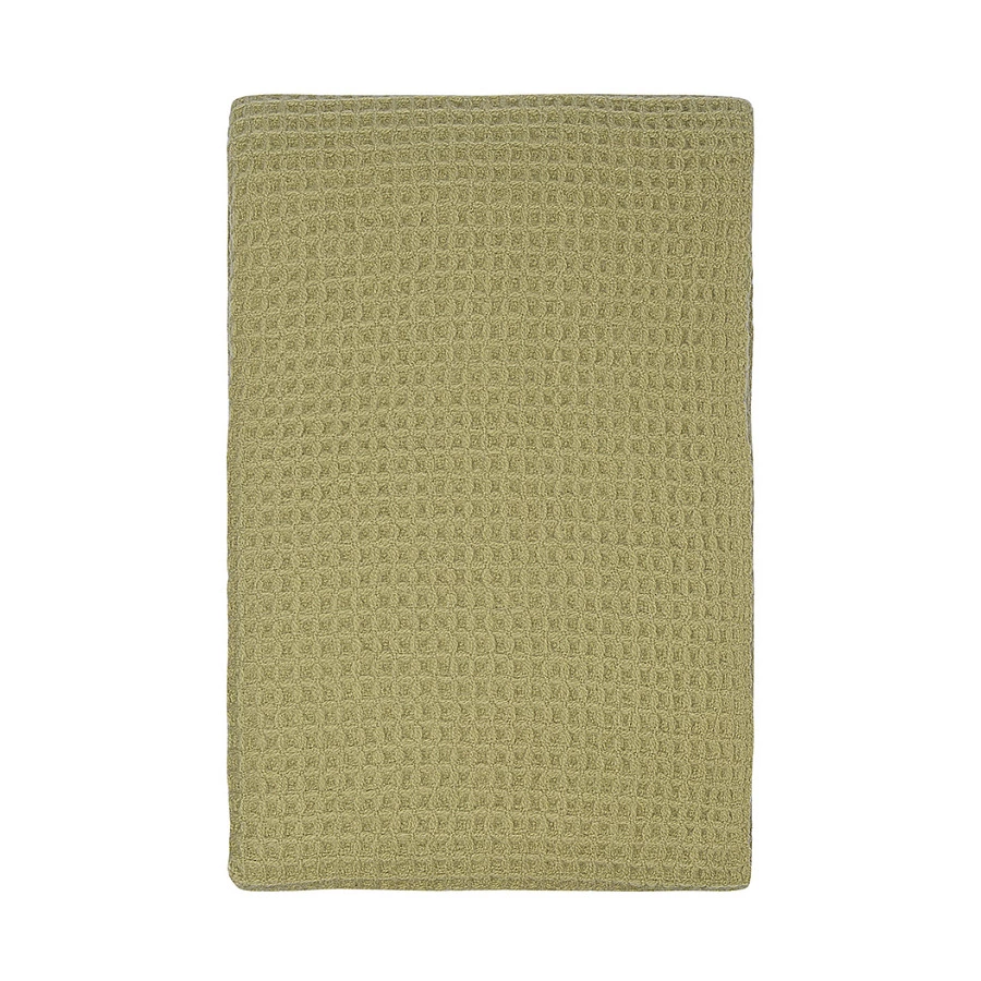 Плед Tkano Essential 130х180 см, 100% шерсть, зеленый