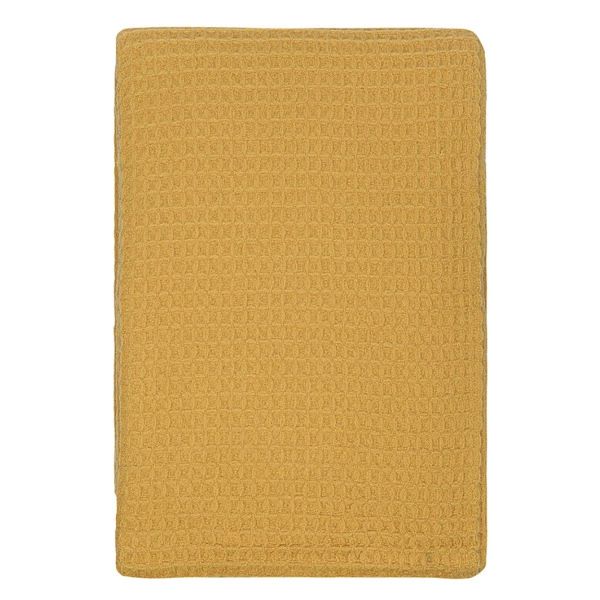 Плед Tkano Essential 130х180 см, 100% шерсть, охровый