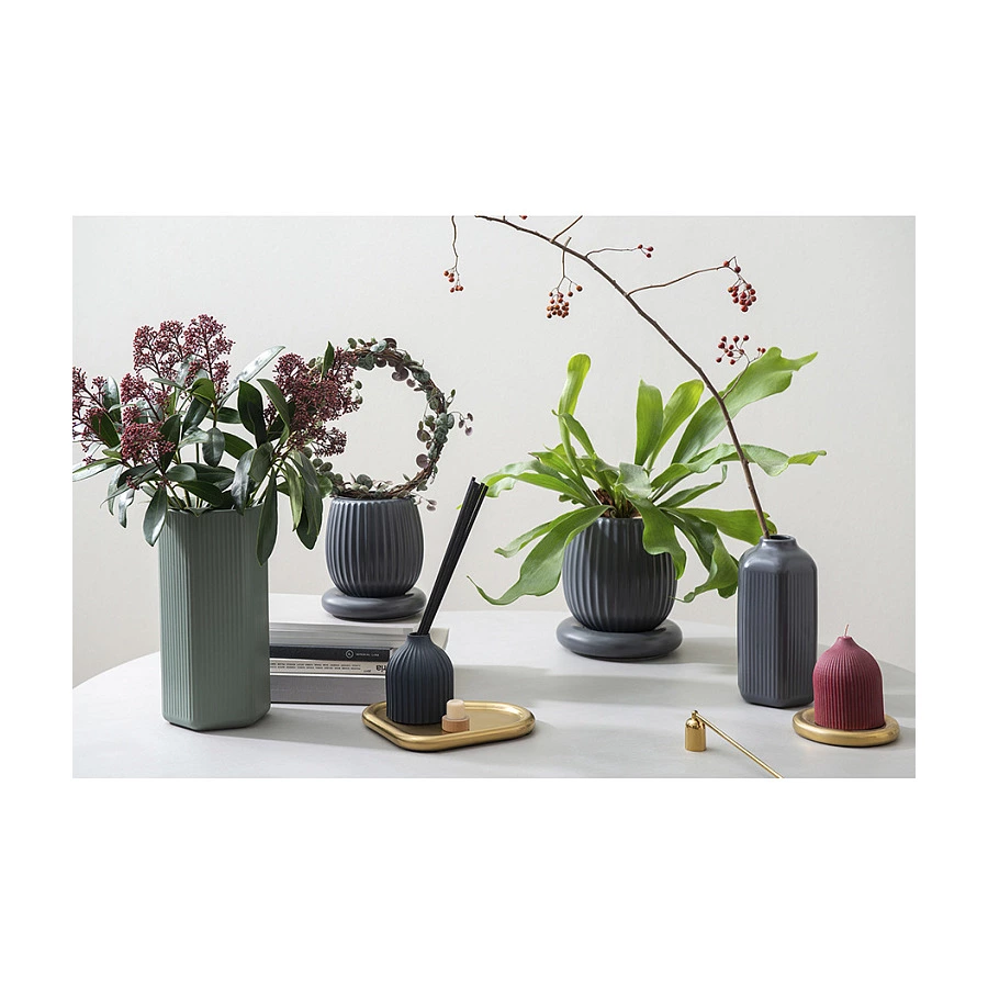 Подсвечник круглый с титановым покрытием Tkano Edge нержавеющая сталь, золотистый