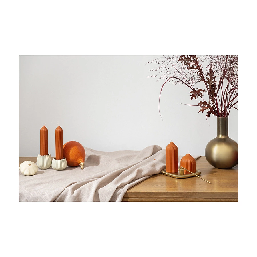 Подсвечник треугольный с титановым покрытием Tkano Edge нержавеющая сталь, золотистый