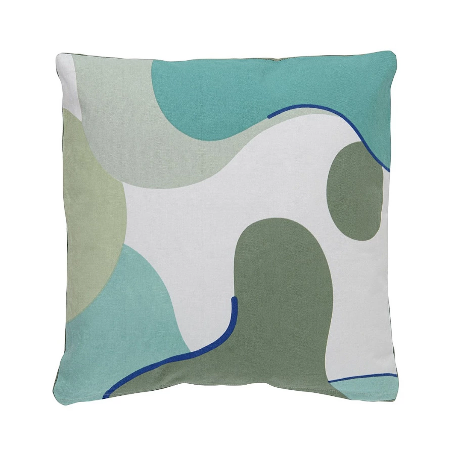 Подушка декоративная Tkano Freak Fruit 45х45 см, 100% хлопок, 100% полиэстер, мятная