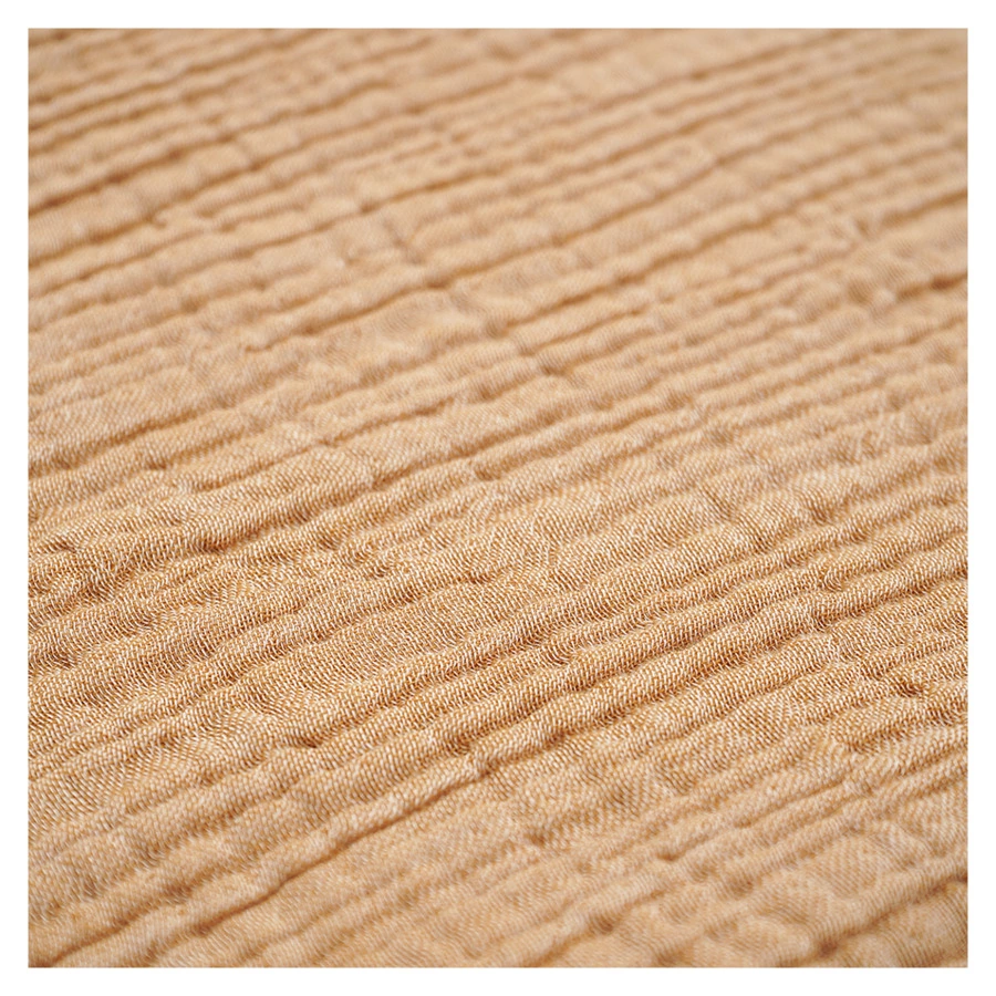 Покрывало двухстороннее Tkano Essential 230х250 см, 100% органический муслин, охровое