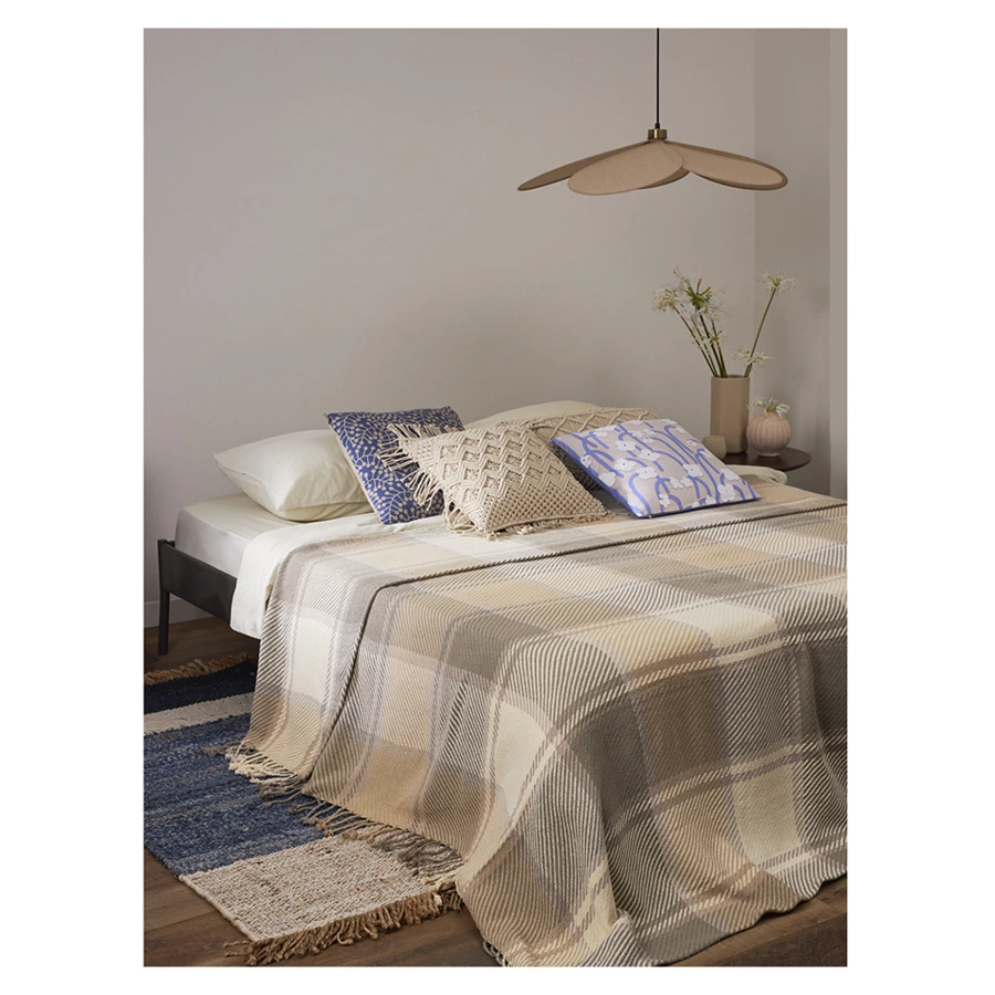 Покрывало Tkano Essential Warm traditions, 230х250 см, 100% хлопок, серое