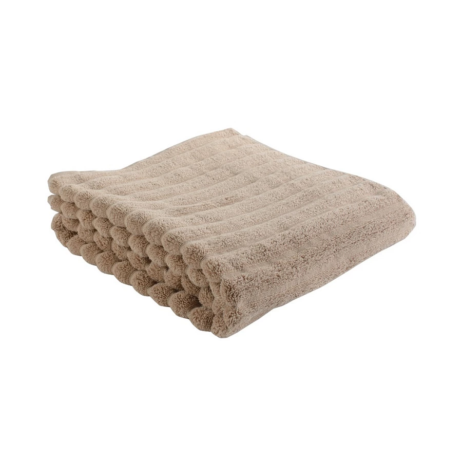 Полотенце банное Tkano Essential Waves, 70х140 см, 100% хлопок, бежевое