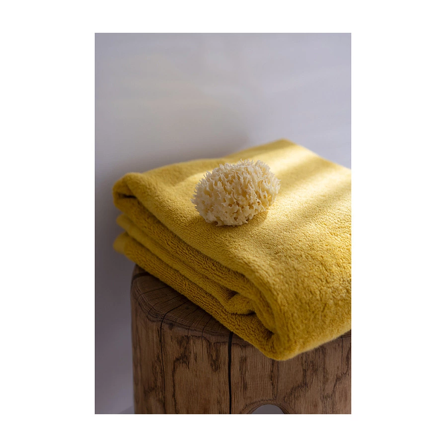 Полотенце банное Tkano Essential 70х140 см, 100% хлопок, горчичное