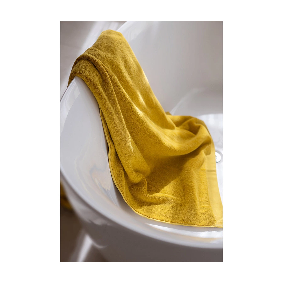 Полотенце банное Tkano Essential 70х140 см, 100% хлопок, горчичное