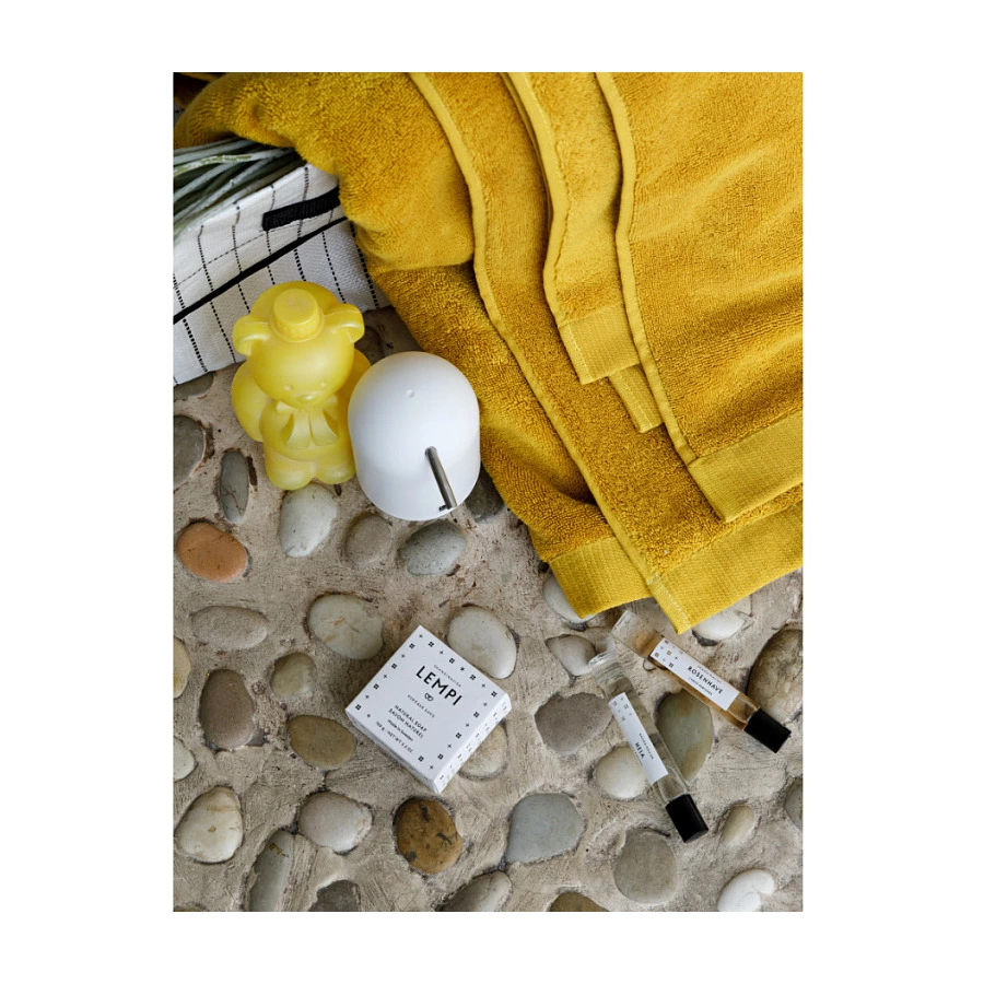 Полотенце банное Tkano Essential 70х140 см, 100% хлопок, горчичное