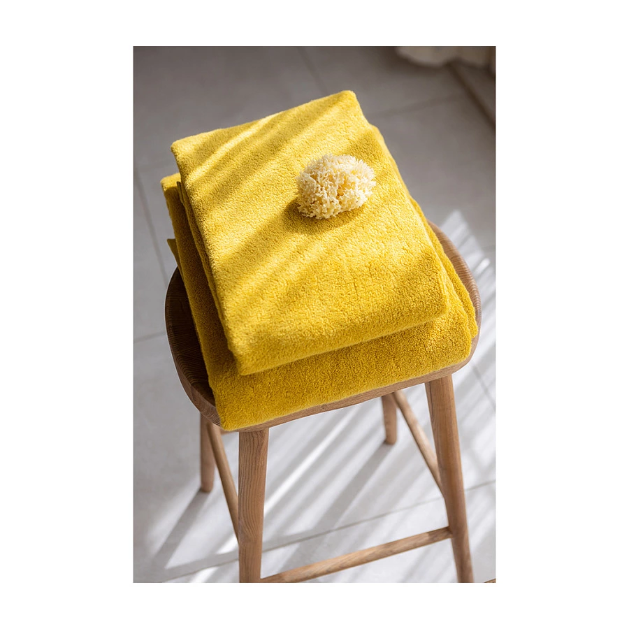 Полотенце банное Tkano Essential 70х140 см, 100% хлопок, горчичное