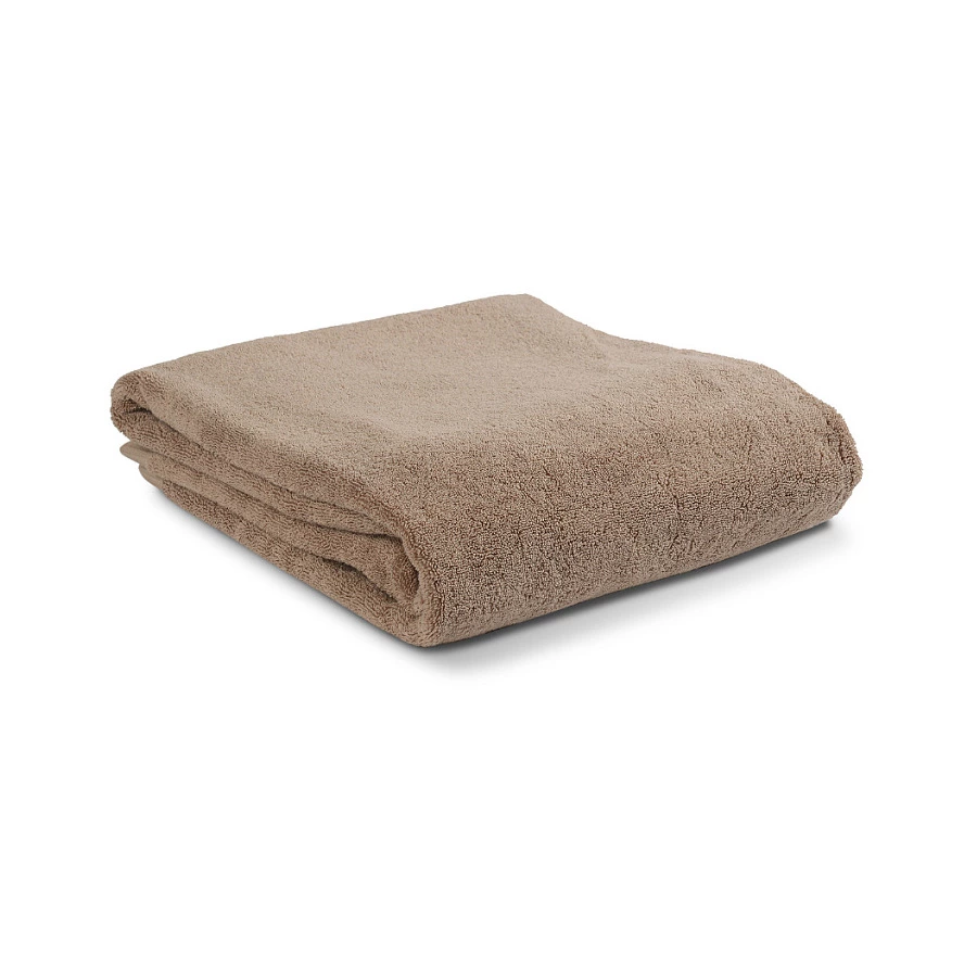 Полотенце банное Tkano Essential 90х150 см, 100% хлопок, коричневое