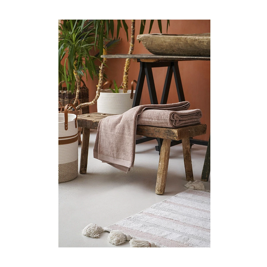 Полотенце банное Tkano Essential 90х150 см, 100% хлопок, коричневое