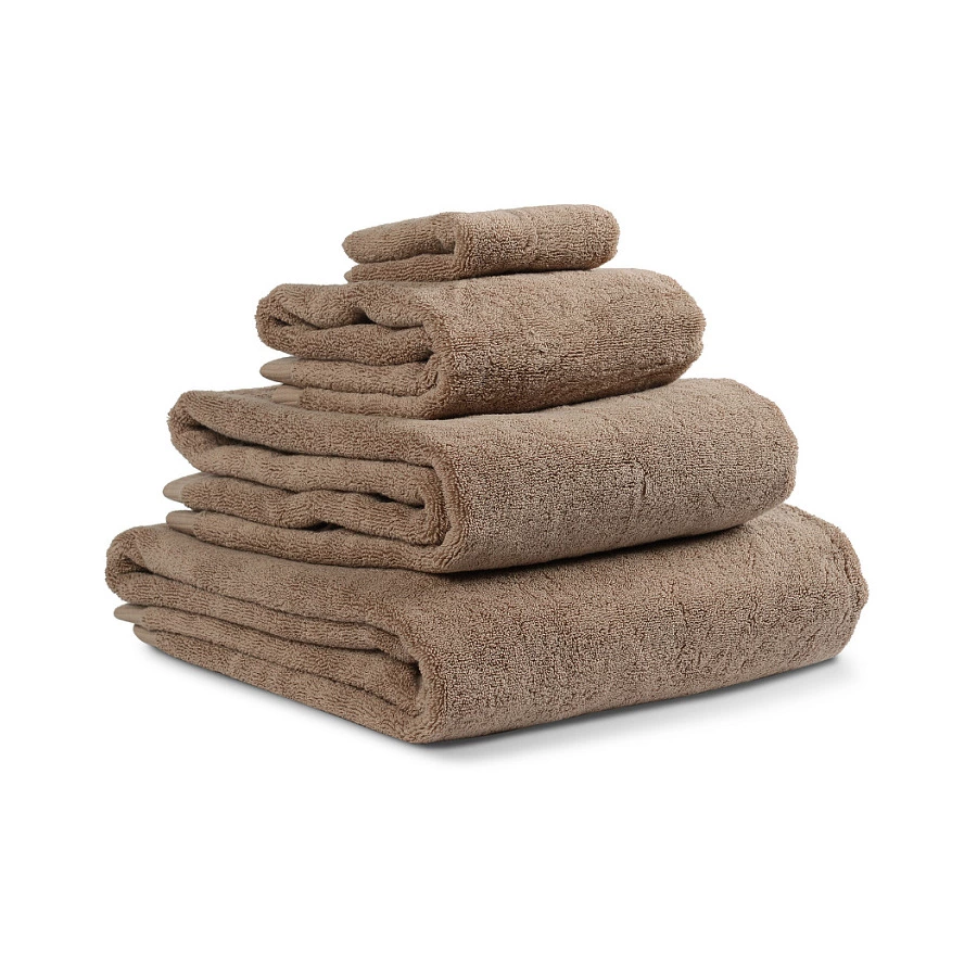 Полотенце банное Tkano Essential 90х150 см, 100% хлопок, коричневое