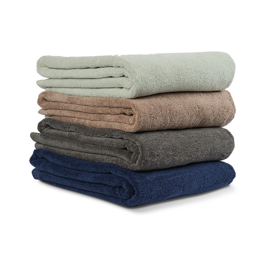 Полотенце банное Tkano Essential 90х150 см, 100% хлопок, коричневое