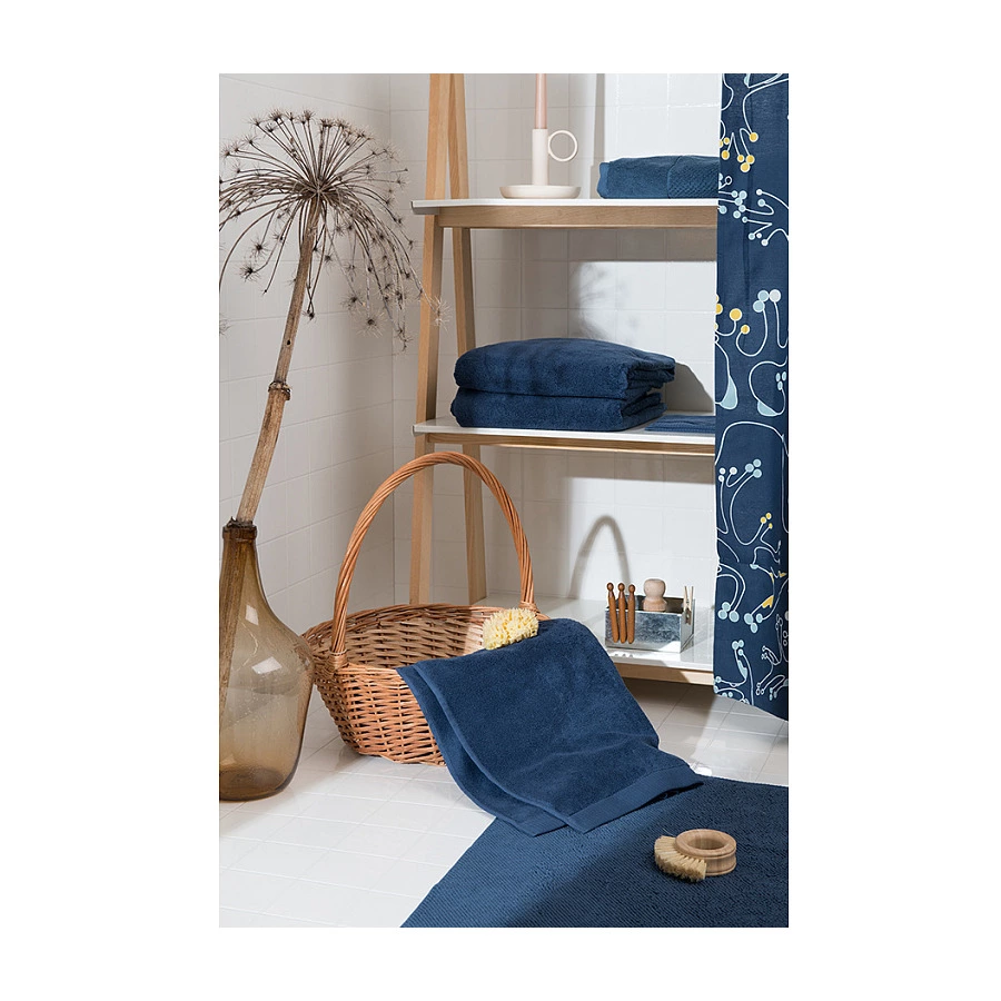 Полотенце банное Tkano Essential 70х140 см, 100% хлопок, синее