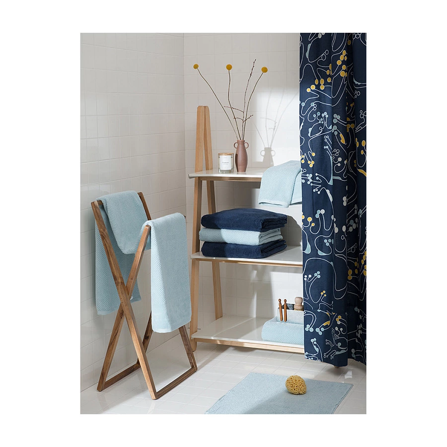 Полотенце банное Tkano Essential 70х140 см, 100% хлопок, синее