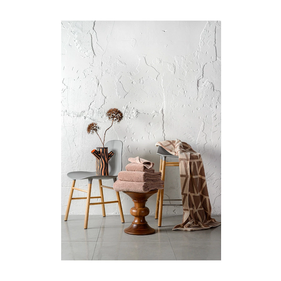 Полотенце для лица Tkano Essential 30х30 см, 100% хлопок, коричневое