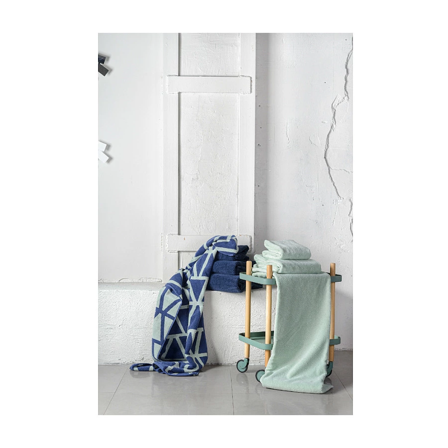 Полотенце для лица Tkano Essential 30х30 см, 100% хлопок, синее