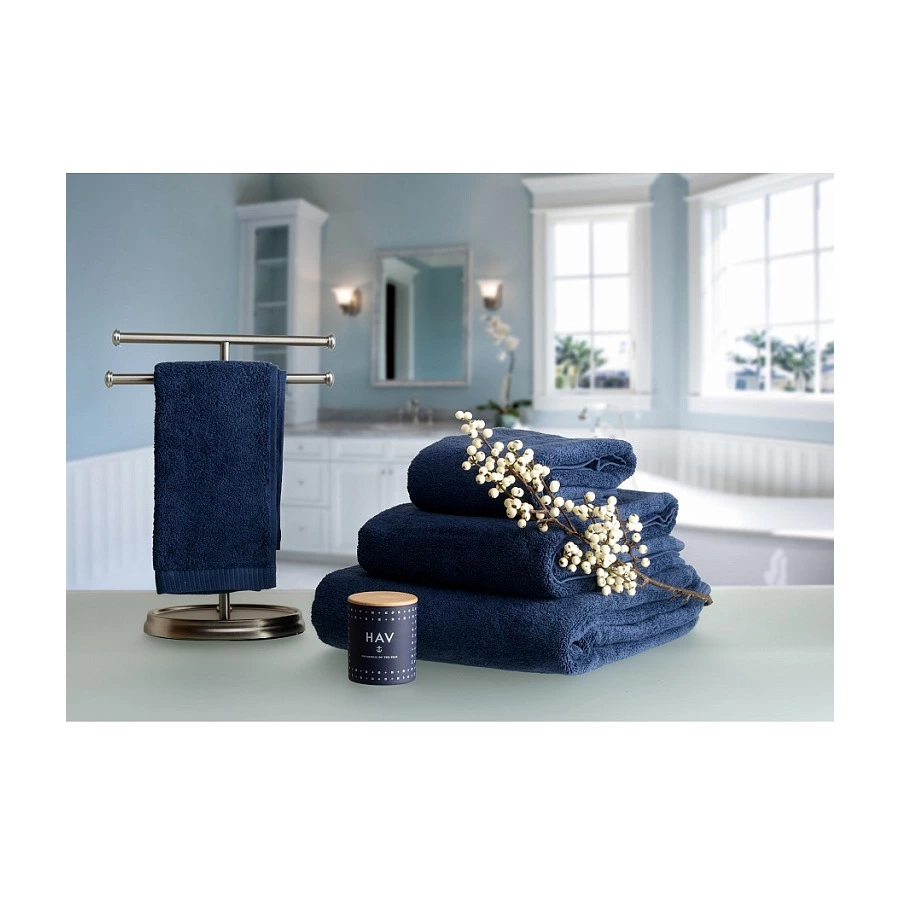 Полотенце для рук Tkano Essential 50х90 см, 100% хлопок, синее