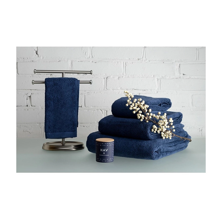 Полотенце для рук Tkano Essential 50х90 см, 100% хлопок, синее