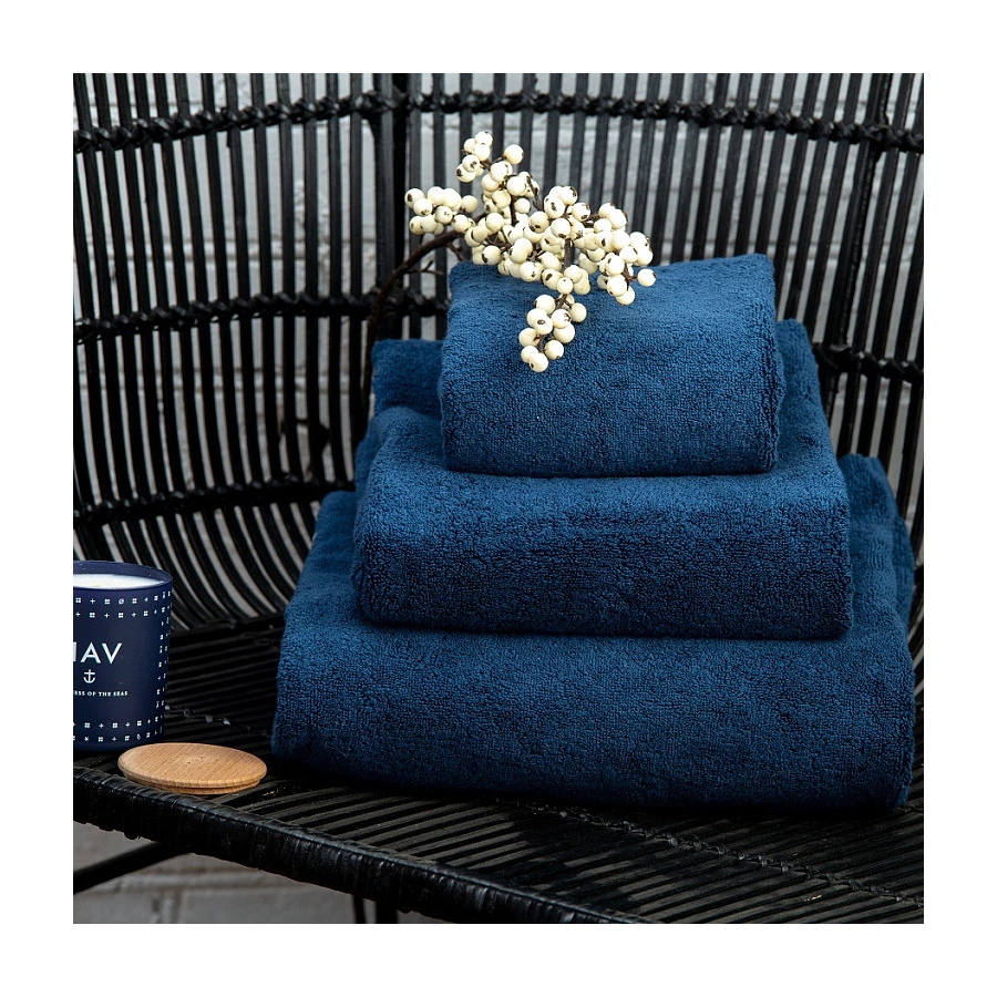 Полотенце для рук Tkano Essential 50х90 см, 100% хлопок, синее