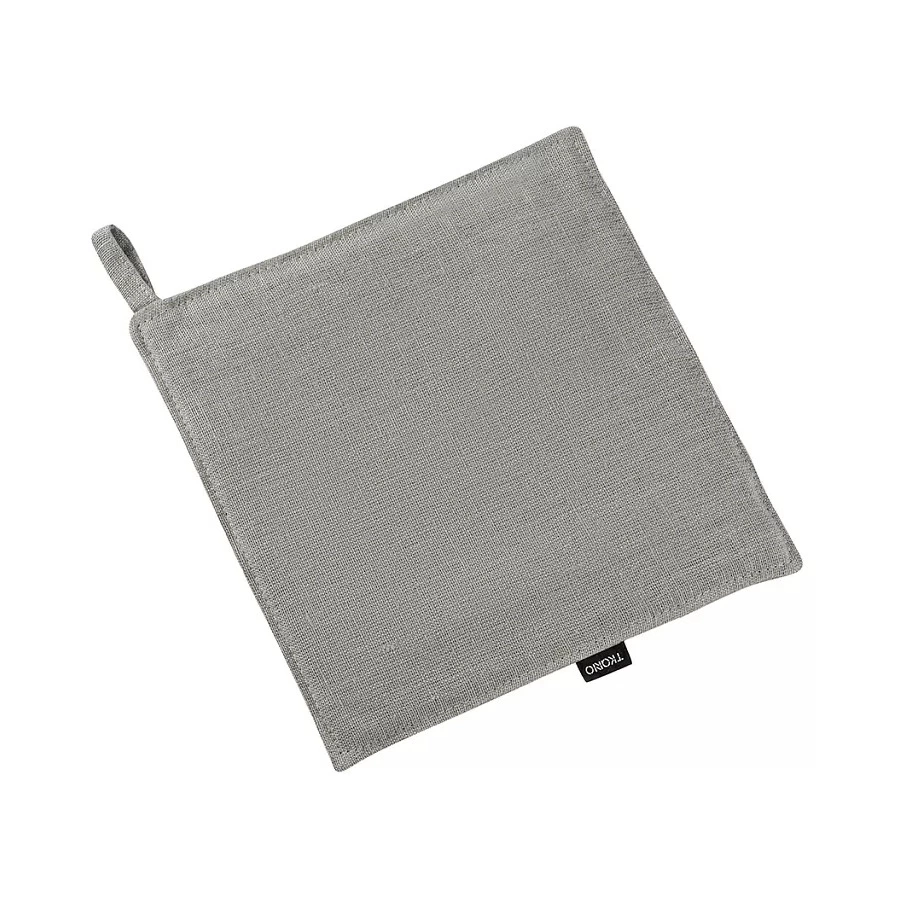 Прихватка для кухни Tkano Essential 22х22 см, 100% лен, серое