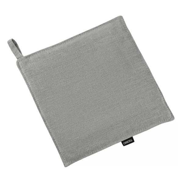 Прихватка для кухни Tkano Essential 22х22 см, 100% лен, серое