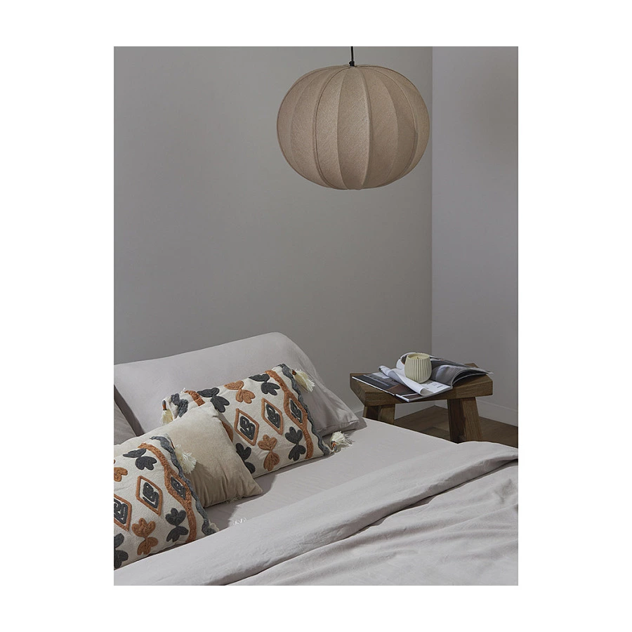 Простыня Tkano Essential 240х270 см, 55% лен, 45% хлопок, светло-серая