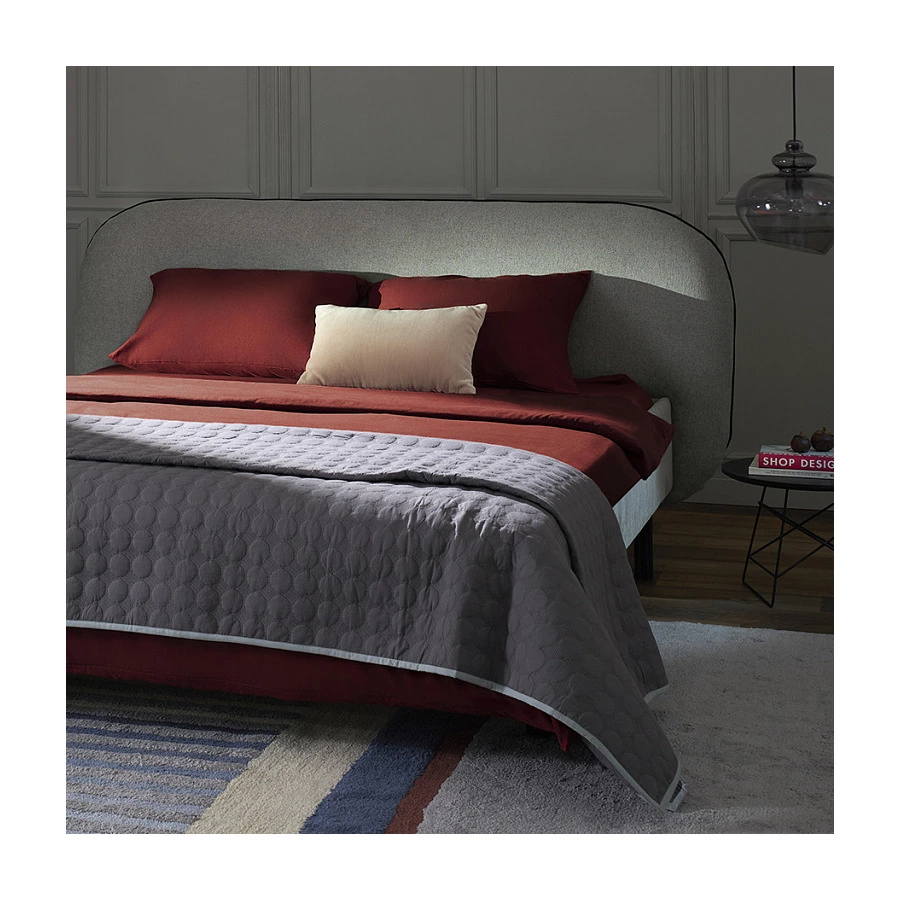 Простыня Tkano Essential 240х270 см, 55% лен, 45% хлопок, цвета копченой паприки