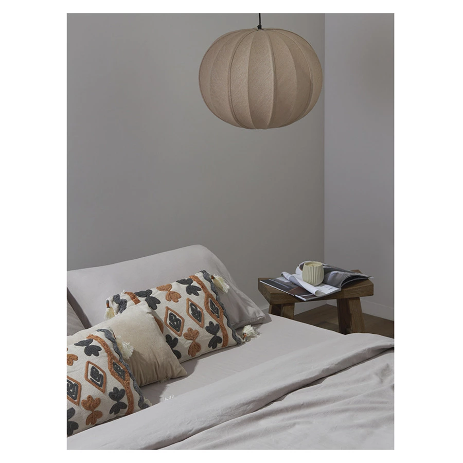 Простыня на резинке Tkano Essential 180х200х30 см, 55% лен, 45% хлопок, светло-серая