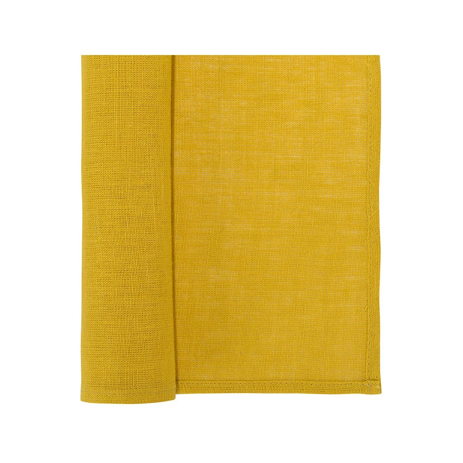 Салфетка сервировочная Tkano Essential 45х45 см, 100% стираный лен, горчичная