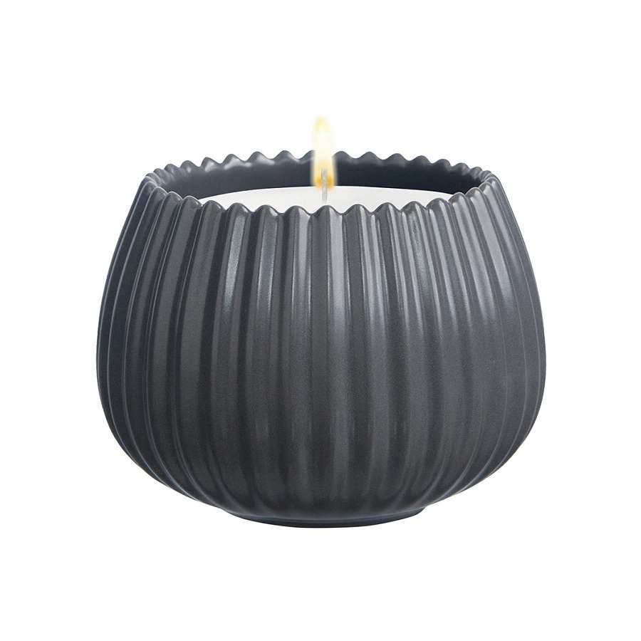 Свеча ароматическая Tkano Edge Hugs and Cookies, 30 часов, серая