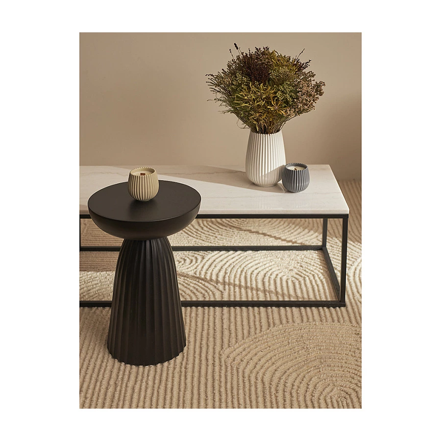 Свеча ароматическая с деревянным фитилём Tkano Edge Italian Cypress, 60 часов, серая