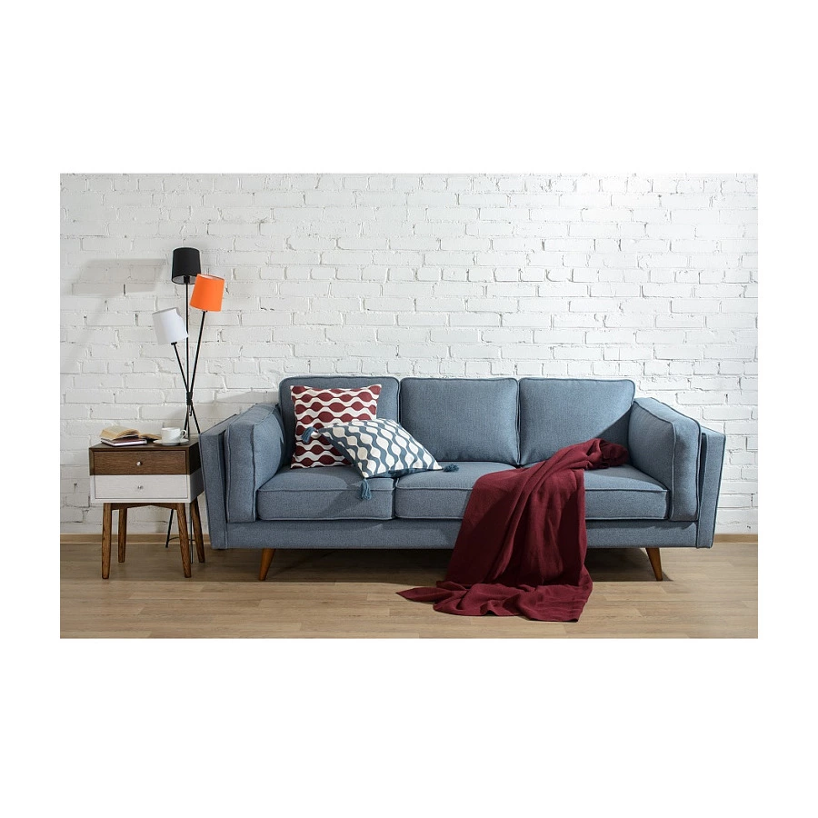 Чехол с кисточками для подушки Tkano Cuts&Pieces, 45х45 см, 100% хлопок, мультиколор